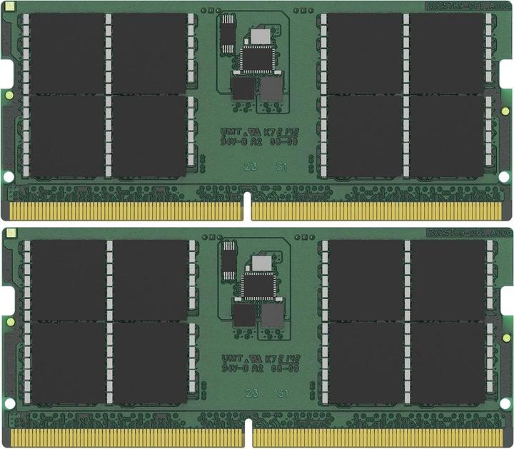 Actual product image Kingston 64GB DDR5-5200MT/S SODIMM (2 x 32GB, 5200 MHz, DDR5 RAM, SO-DIMM)