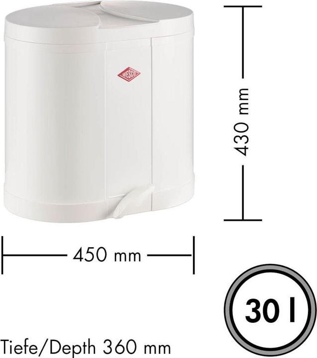 Produktbild Wesco Ökosammler Beta weiss (30 l)
