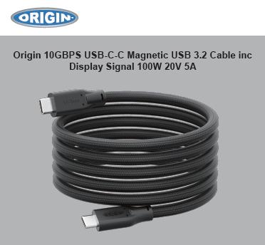 Produktbild Origin Storage OS-USBCC-10G-1M (1 m, USB 3.2 Gen 2, 100 W)