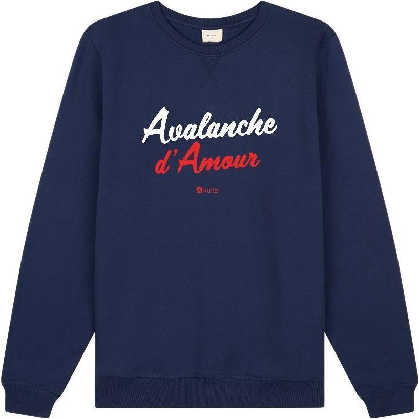 Kulte, Herren, Pullover, sweatshirt avalanche, Blau, (XS)