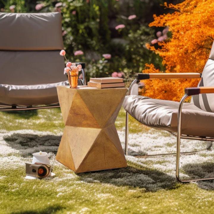 Actual product image Hermex Outdoor-Tisch Gartentisch Akzenttisch Beistelltisch Dekotisch