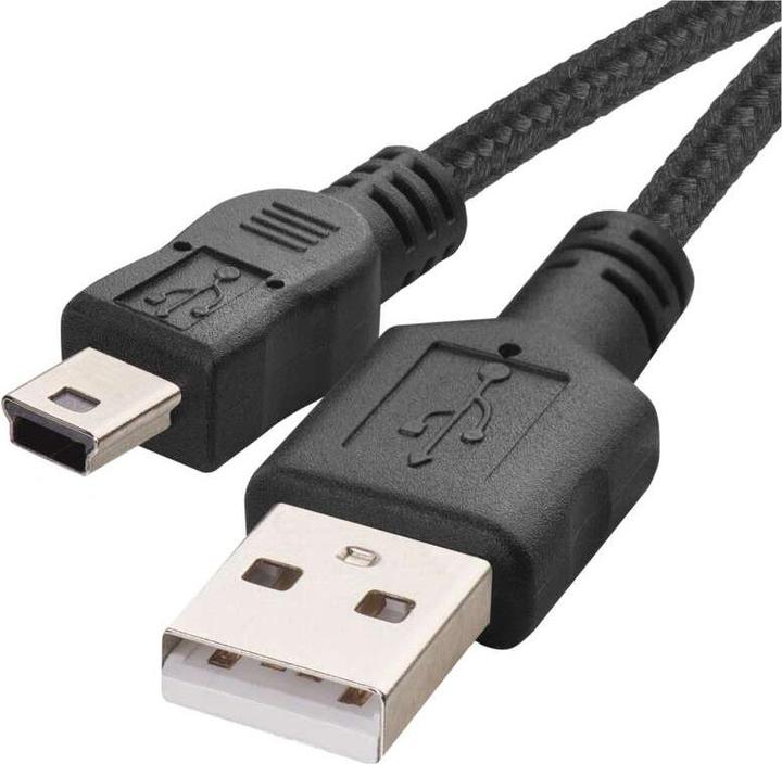 Produktbild Emos USB Kabel 2.0 A Stecker - Mini B Stecker 2m, schwarz (2 m, USB 2.0, 2.50 W)