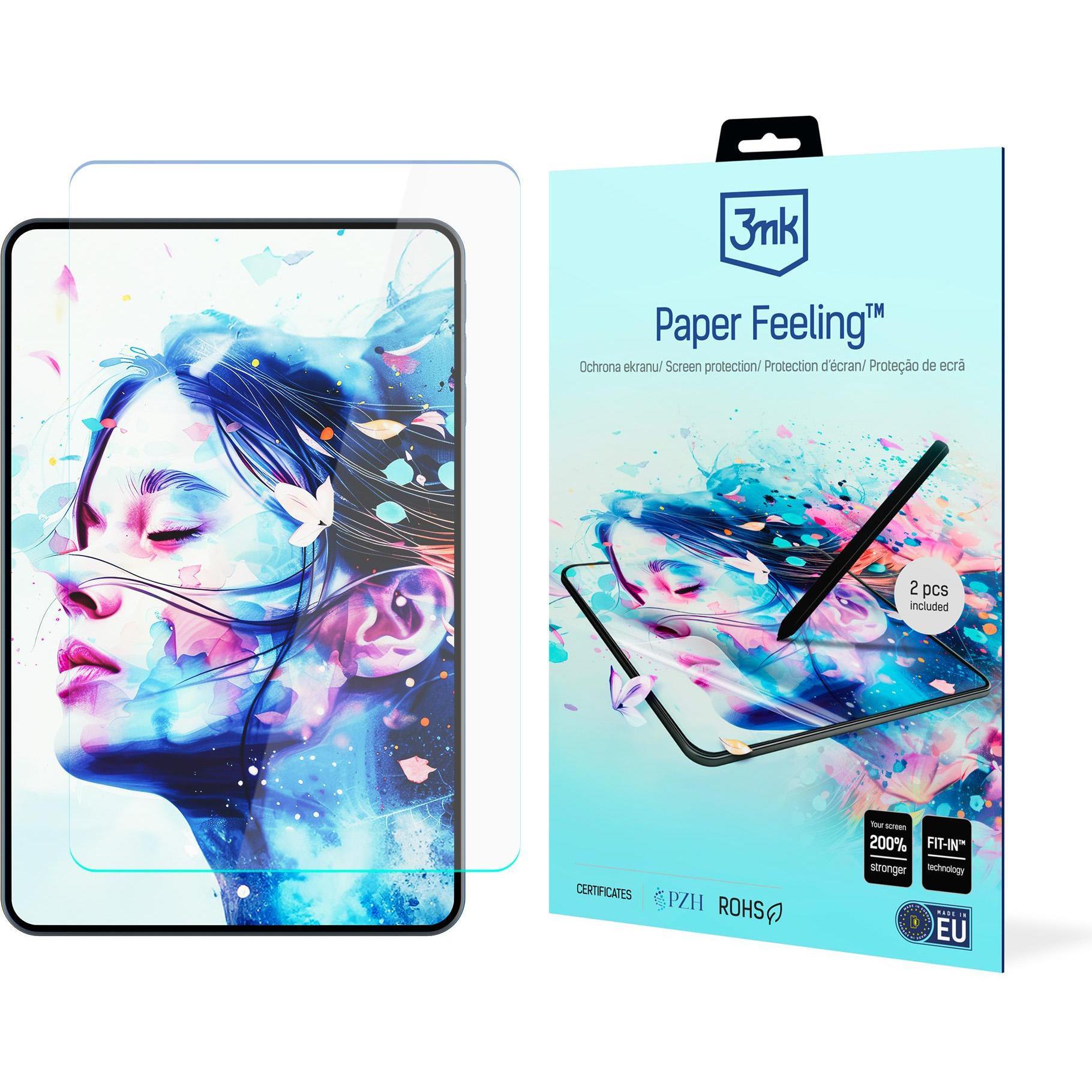 3MK PaperFeeling iPad 10.2" 7/8/9 gen 2szt/2psc Folia (2 Stück, iPad 2021 (9. Gen)), Tablet Schutzfolie