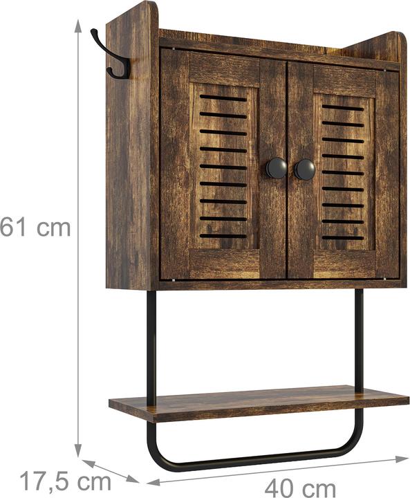 Produktbild Relaxdays Hängeschrank (40 x 17.50 x 61 cm)