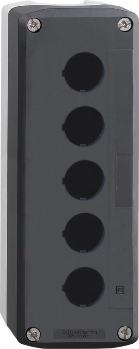 Produktbild Schneider Electric Tastergehäuse 22mm 5 Loch grau