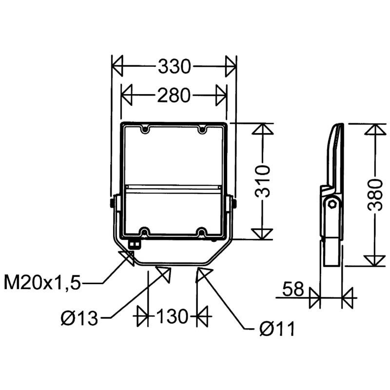 Thumbnail - Schuch, Wandleuchte + Deckenleuchte, 7600 L100A VARIO (7000 lm)