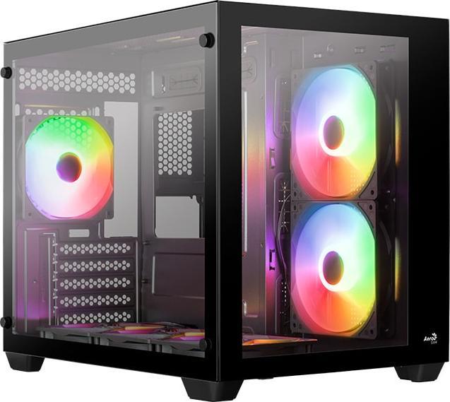 Produktbild AeroCool Geh Mini Dryft MicroATX/MiniITX ARGB (black) (Mini-ITX, ATX, mATX)