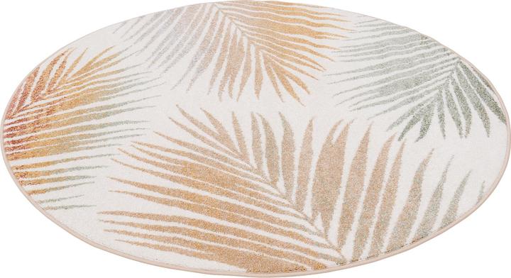 Produktbild Pergamon Designer Teppich Faro Tropical Blätter Rund (120 cm)