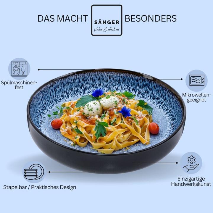 Produktbild Sänger Geschirr Pastaschalen Set Aruba (6 x, 22.20 cm)