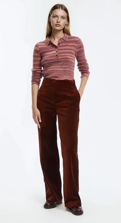 Produktbild La Redoute Collections Weite Hose aus glattem Samt (32)