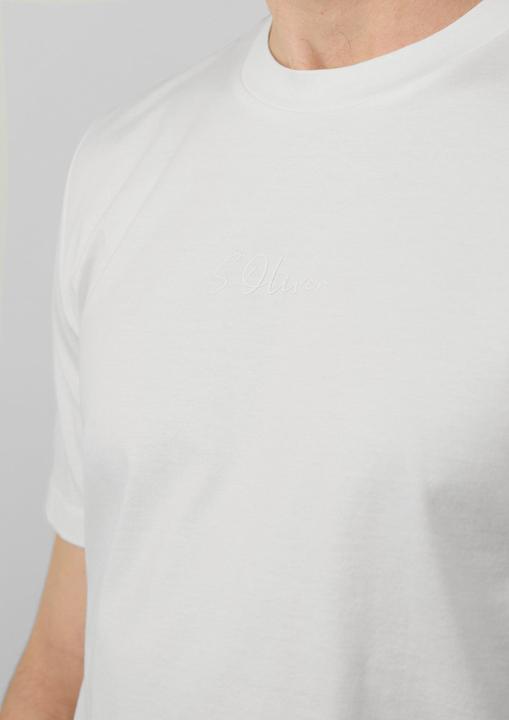 Produktbild S.Oliver T-Shirt T-Shirt aus merzerisierter Baumwolle mit Logo-Detail (XXL)
