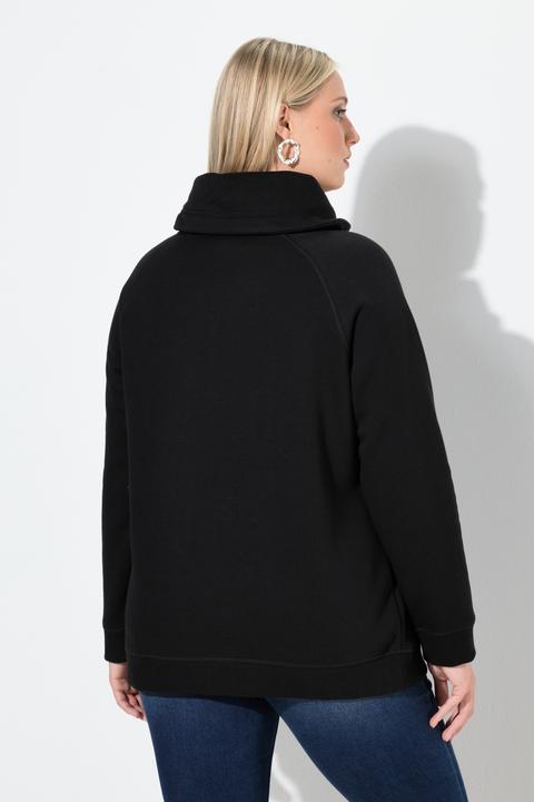 Produktbild Ulla Popken Sweatshirt, Schneeflocke, Stehkragen, Langarm (54, 56)