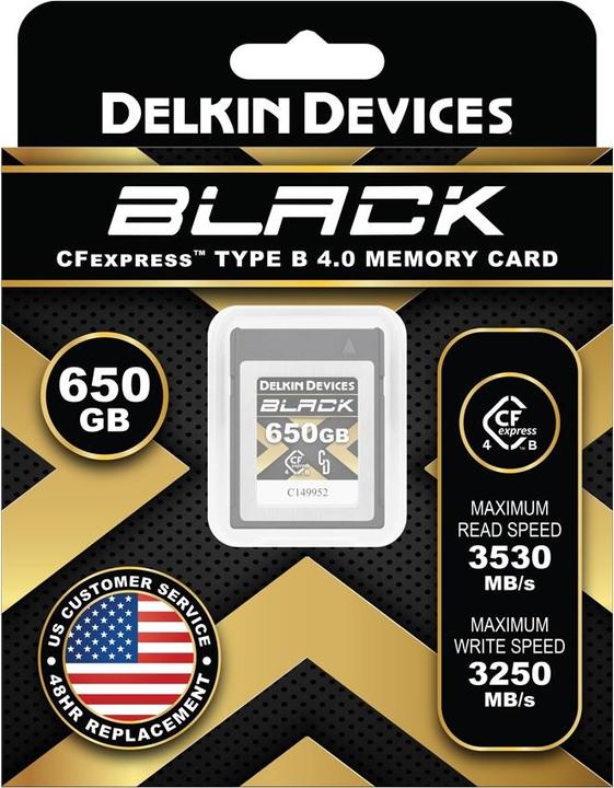 False BLACK Cfexpress Type B 4.0 650GB R:1800MB/s W:1560MB/s (650 GB, CFexpress Typ B)