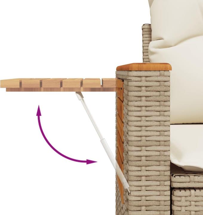 Image du produit vidaXL Ensemble salon de jardin 10 pièces avec coussins