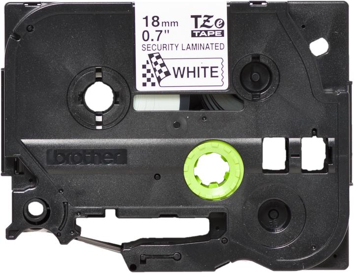 Actual product image Brother TZe-SE4 (1.80 cm, White, Black)