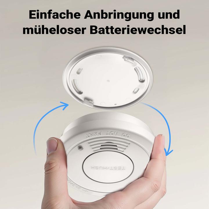 Produktbild Wiltec 40x Rauchmelder 9-V-Batterie Feuermelder HUSH-Funktion Brandschutzmelder