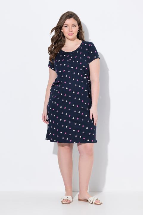 Produktbild Ulla Popken Bellieva-Jerseykleid, Raffung, Halbarm (60)