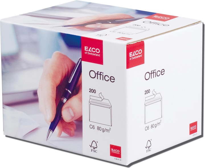 Image du produit Elco Bureau des enveloppes, sans fenêtre (162 x 114 mm, 200 x)