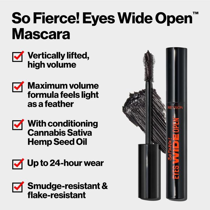 Image du produit Revlon So Fierce! Eyes Wide Open Mascara Black.Bl. (101 - Blackest Black)