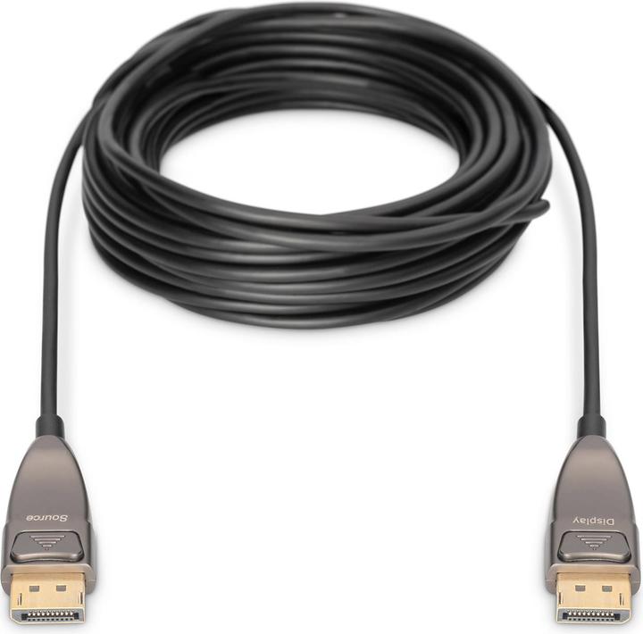 Produktbild Digitus DisplayPort™ AOC Hybrid Glasfaserkabel, UHD 8K, 30 m (30 m, DisplayPort, 1.4)
