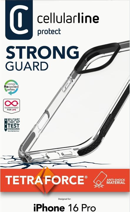 Immagine prodotto Cellularline Custodia Strong Guard (Apple iPhone 16 Pro)