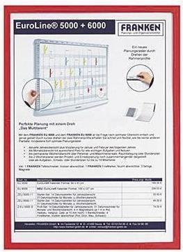 Immagine prodotto Franken Tasca magnetica FRAME IT X-tra!Line, DIN A3, rosso Portadocumenti, trasparente, magnetico, lamina (A3, 1x)