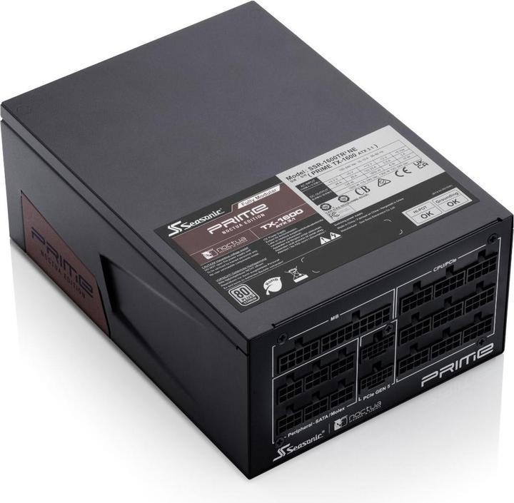 Produktbild Noctua PRIME TX-1600 Edition (schwarz, 2x 12VHPWR, 6x PCIe, Kabel-Management, 1600 Watt) (1600 W)