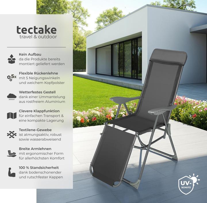 Produktbild tectake Gartenstühle (146.50 cm)