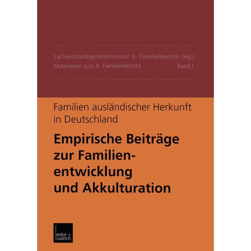 Familien ausländischer Herkunft in Deutschland, Fachbücher