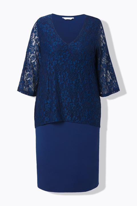 Produktbild Miamoda Spitzenkleid, blickdichtes Jersey-Unterkleid (54)