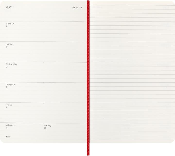 Actual product image Moleskine WONK 2026 LG SC Scha.Rot (13 x 21 cm, English)