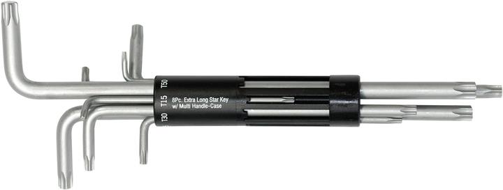 Produktbild SW-Stahl 04485L Winkelschlüssel, lang extrem verschleissfest 8 tlg. T 10 - T 50