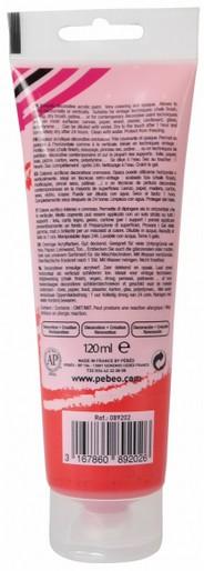 Produktbild Pebeo Decocrème Perlmutt Acrylfarben (Perlmutt Rubinrot, 120 ml)