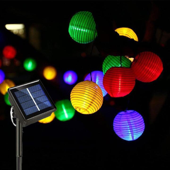 Image du produit Hermex Guirlande lumineuse solaire de 6,5 m Guirlande lumineuse à boules Multicolore (6.50 m)