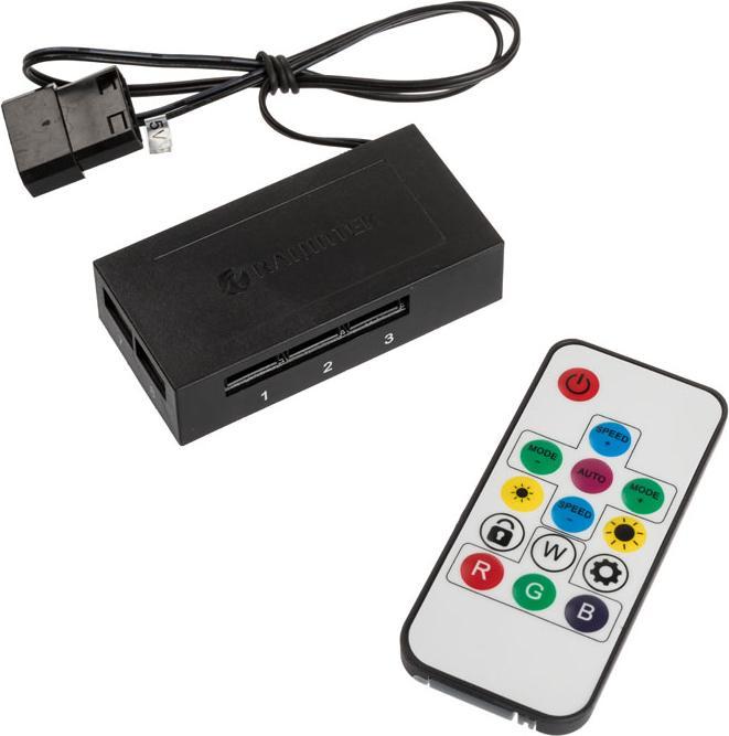 Produktbild Raijintek Iris 12 Rainbow A-RGB LED-Lüfter, 3er Set inkl. Controller (120 mm, 3 x)