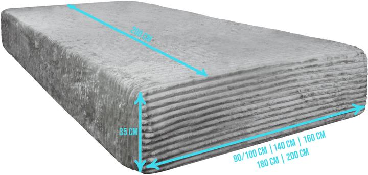 Produktbild Aspero 2 Spannbettlaken aus Streifen-Flanell Parana (140 x 200 cm)