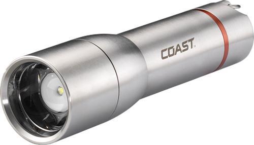 Actual product image Coast A25R rechargeable stainless steel torch (1000 lumens) - gift boxed (15.90 cm, 725 lm)