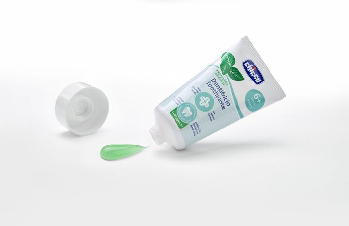 Actual product image Chicco Toothpaste mild mint, WITH fluoride 1450ppm, 50ml - 6y+ (50 ml)