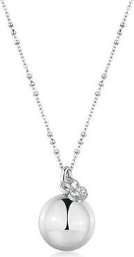 Actual product image Brosway Long Steel Necklace With Bell Four-Leaf Clover Chakra Bhkn154 (Stainless steel)
