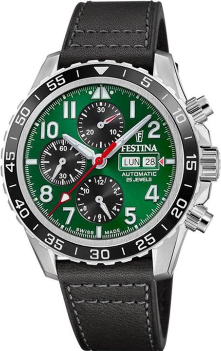 Actual product image Festina Swiss Made F20056/2 Automatic (Chronograph, Swiss made, 45.80 mm)