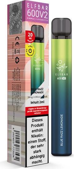 Produktbild Elfbar V2 (Himbeere, Limonade)