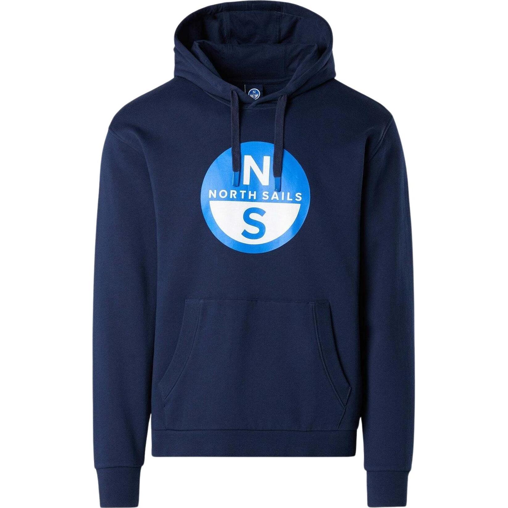 North Sails, Herren, Pullover, w/graphic-kapuzenpullover, Blau, (M)