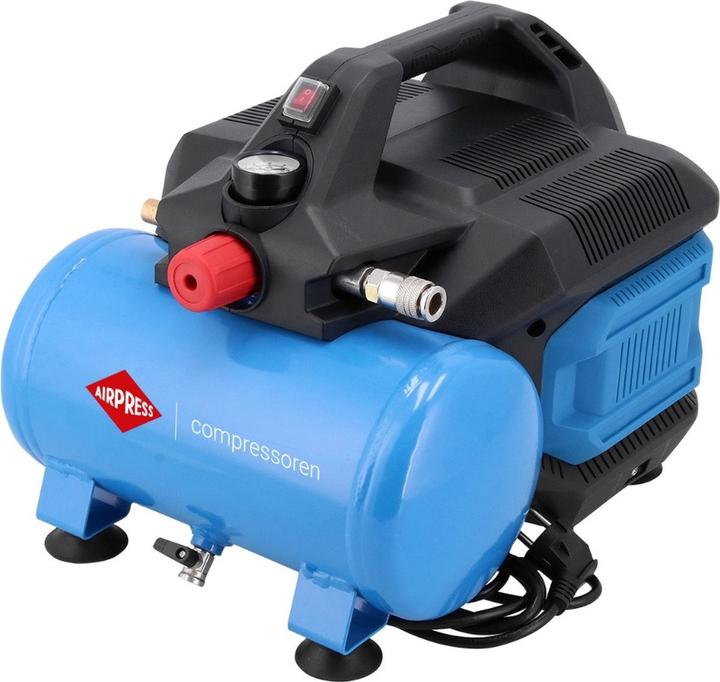 Airpress 36578 LMO 6-126 Geräuscharmer Kompressor 230V 8 Bar 1HP (6 l, 8 bar)