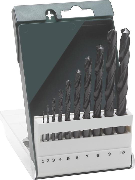 Produktbild Bosch Professional Zubehör 10tlg. Metallbohrer-Set HSS-R, DIN 338 (1 mm, 2 mm, 3 mm, 4 mm, 5 mm, 6 mm, 7 mm, 8 mm, 9 mm, 10 mm)