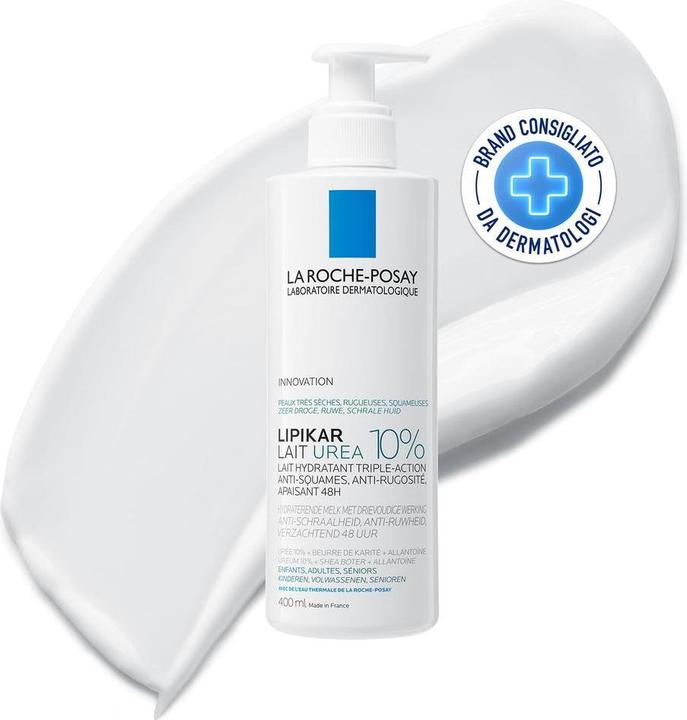 Produktbild La Roche Posay Lipikar Milch Urea 10% (Körpercreme, Körperlotion, Körpermilch, 400 ml)