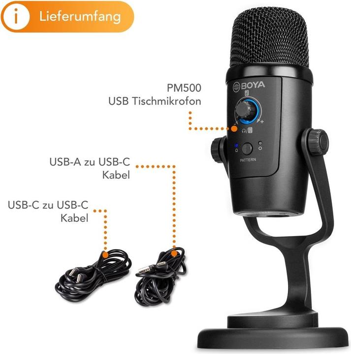 Produktbild Boya Walimex pro PM500 USB Tischmikrofon