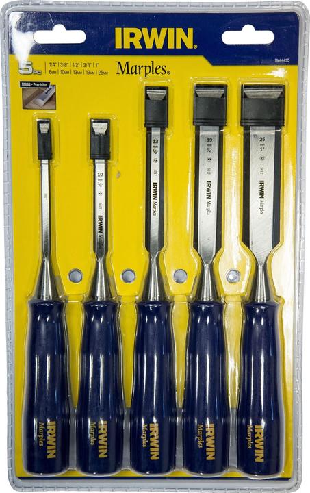 Image du produit Irwin Jeu de ciseaux à bois 5 pièces (25 mm)