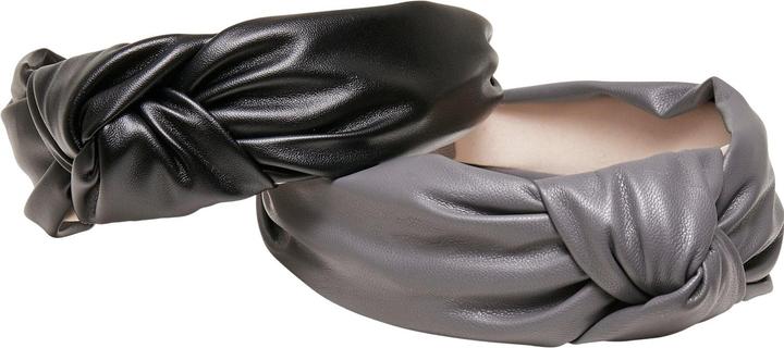 Produktbild Urban Classics Alice Band Imitation Leather Knot 2-Pack