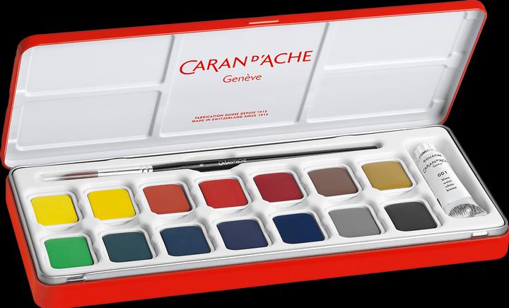 Image du produit Caran d'Ache Gouache Studio Tabletten Metallschachtel (Multicolore)