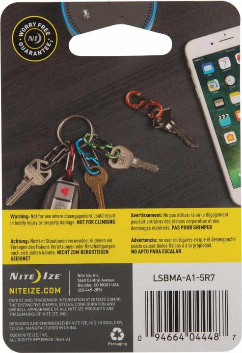 Immagine prodotto Nite Ize NiteIze S-Biner MicroLock Alluminio